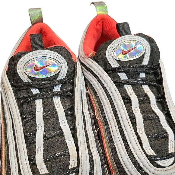 Nike Air Max 97 Fp Noir Crimson Size 6Y Womens Size 7.5 Comfort Lace Up - Picture 4 of 9